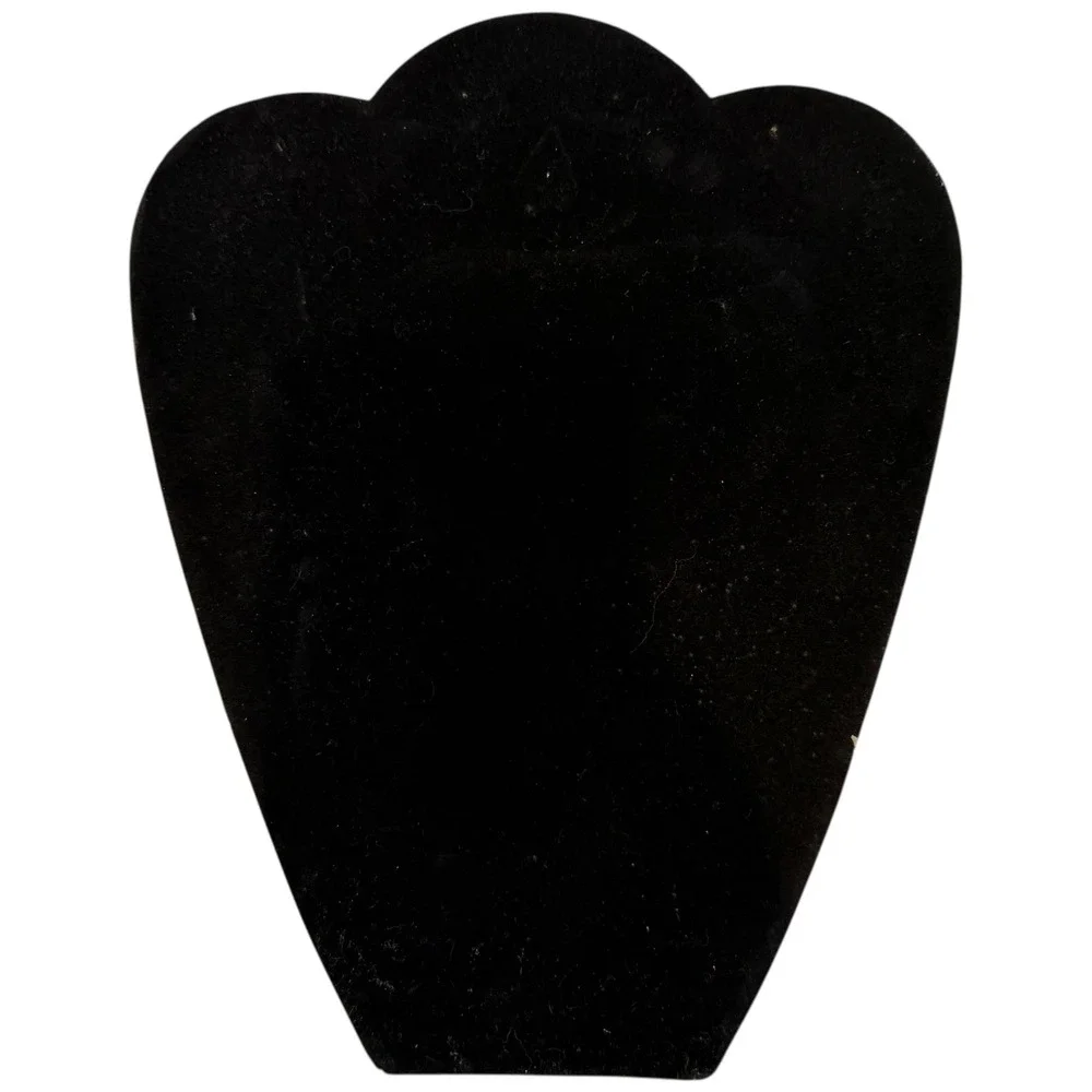Black Velvet Jewelry Display Stand Lot Necklace Chain Holder Easel Bust Set Used